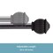 Kenney Mfg Kenney Beckett 5/8" Standard Decorative Window Curtain Rod, 28-48", Black KN71708V1 - alternate 5